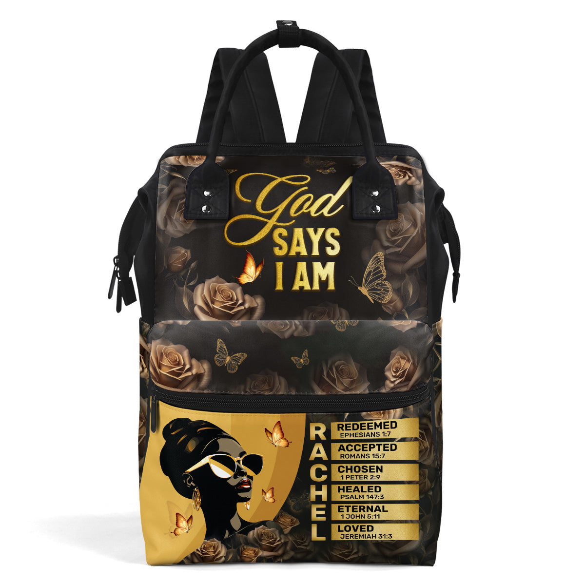 God Says I Am - Personalized Duckbilled Backpack