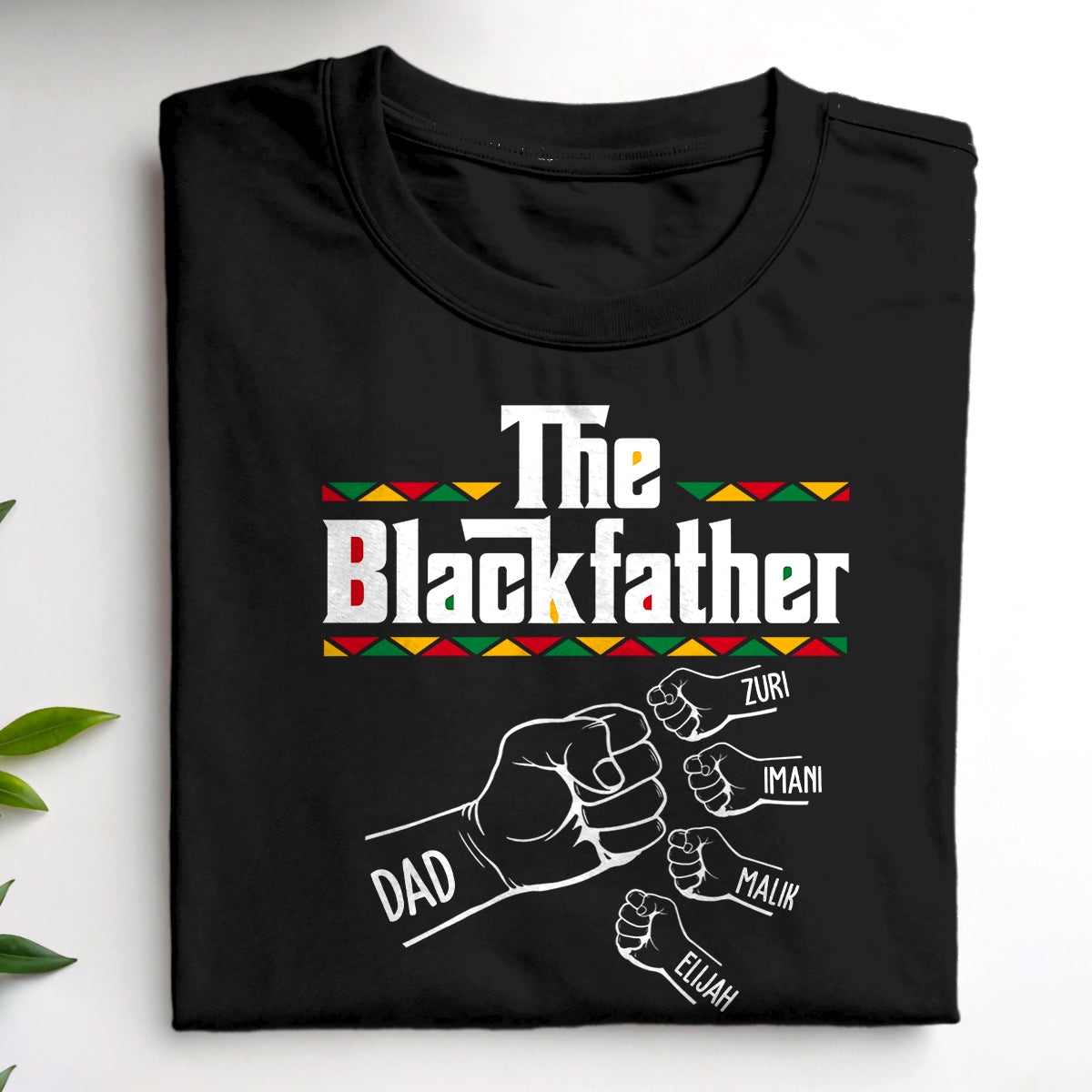 The Blackfather - Personalized 2D Unisex T-shirt