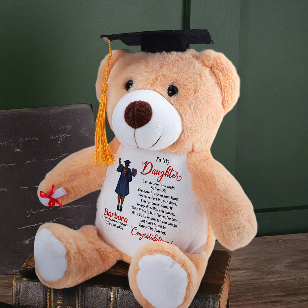 You Believed You Could - Personalized Graduation Teddy Bear
