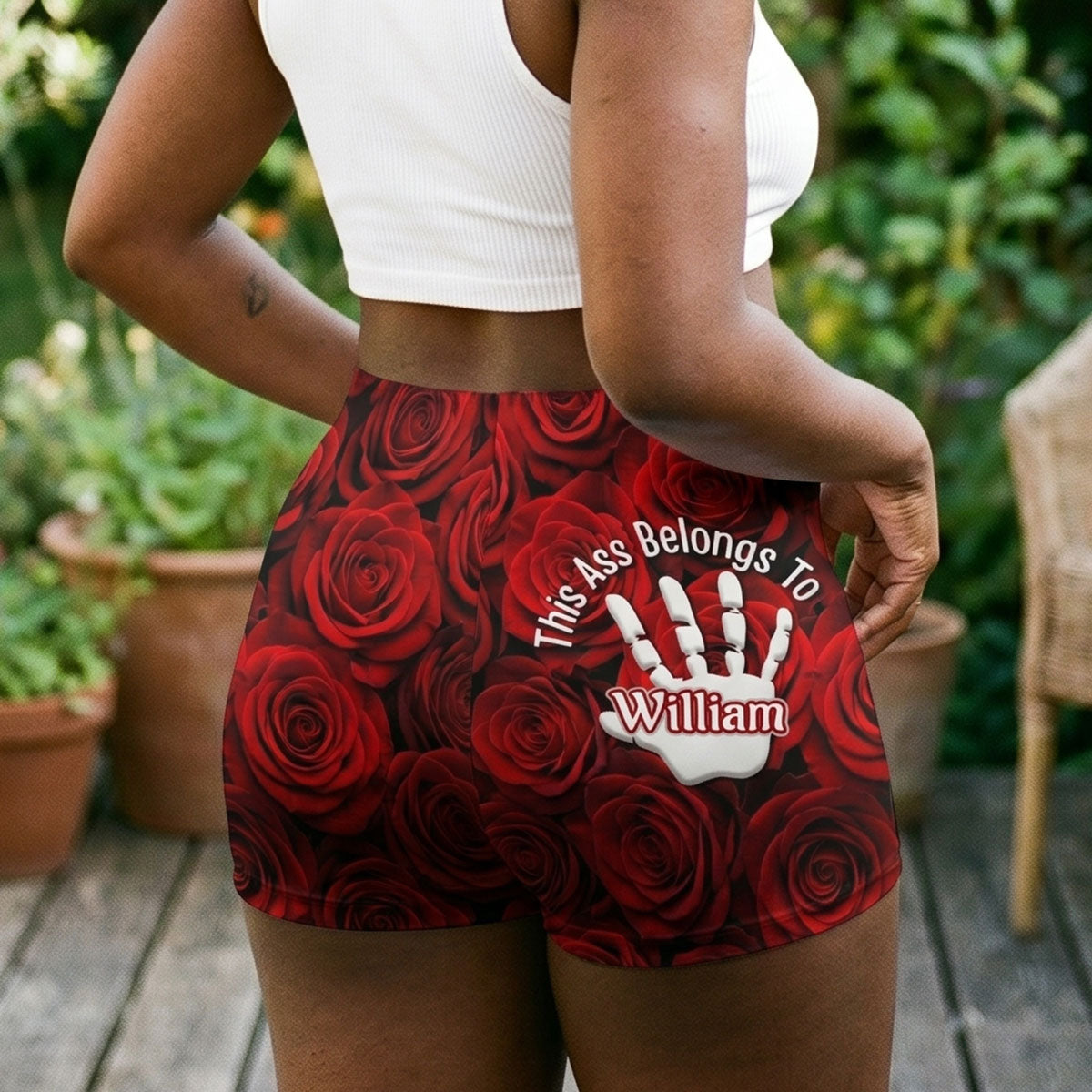 This Ass Belongs To - Personalized Short Leggings