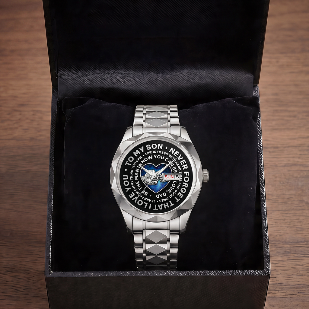 Be The Man I Know You Can Be - Personalized Men's Wrist Watch