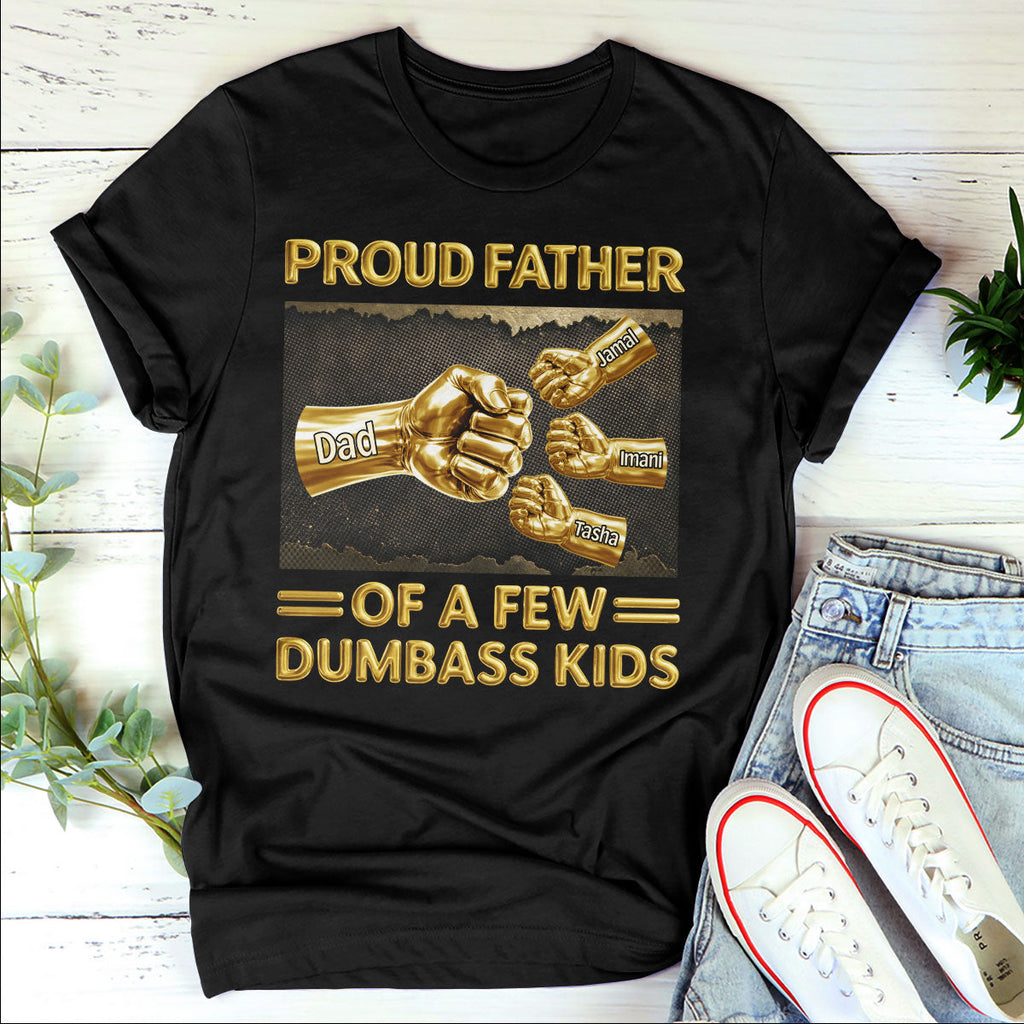 Proud Daddy - Personalized 2D Unisex T-shirt