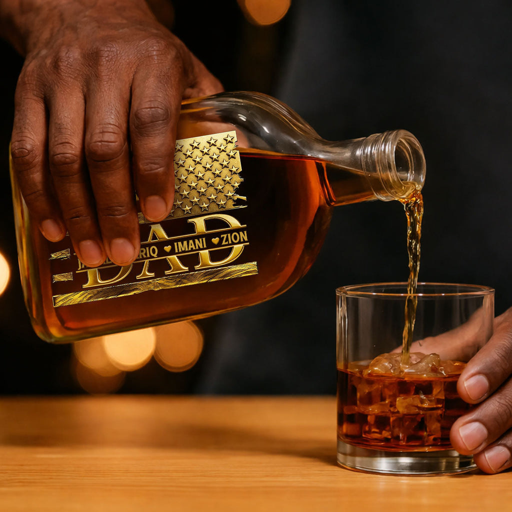 Father's Day Gift For Men - Personalized Whiskey Bottle