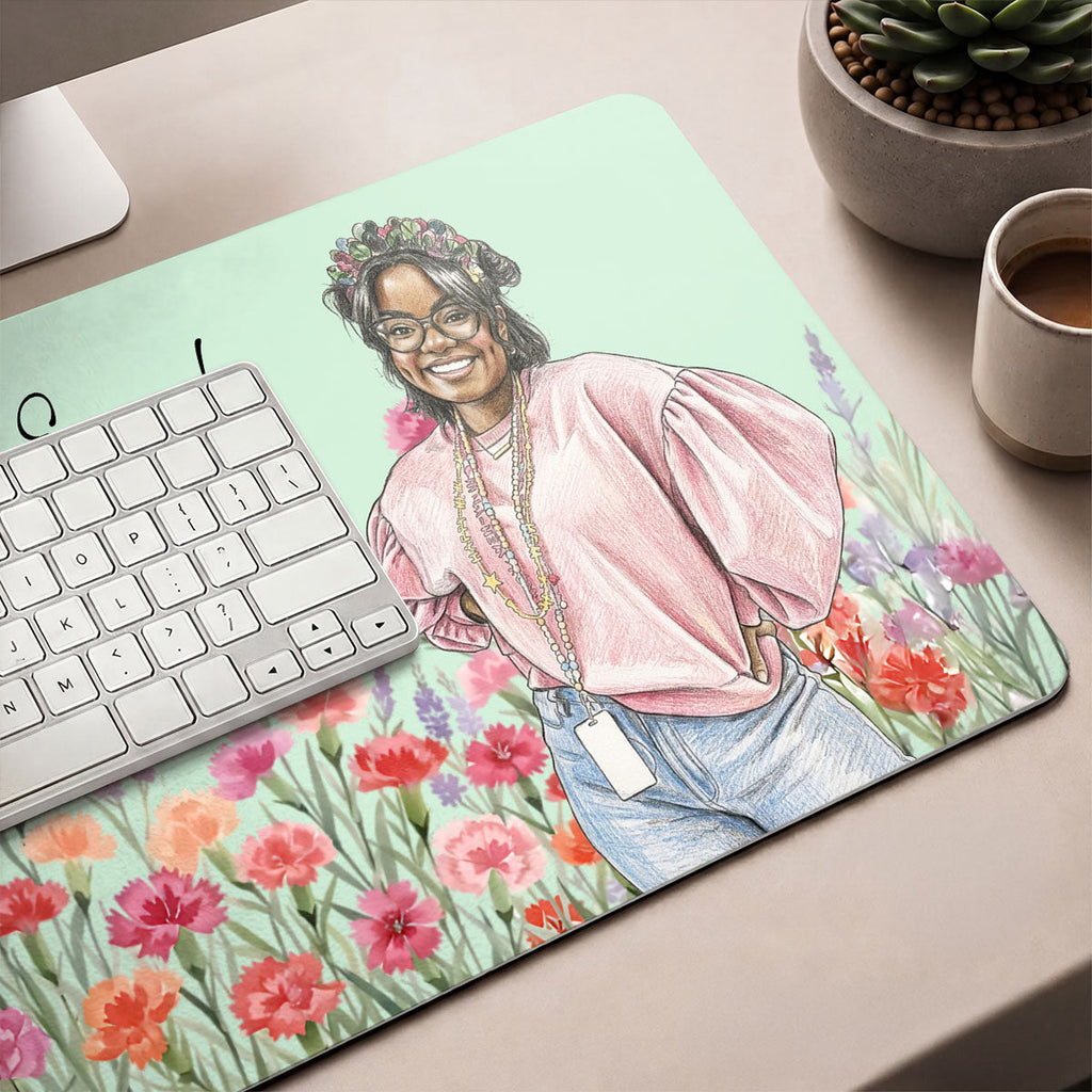 Best Teacher Birth Month Gift For Teacher - Personalized Leather Desk Mat