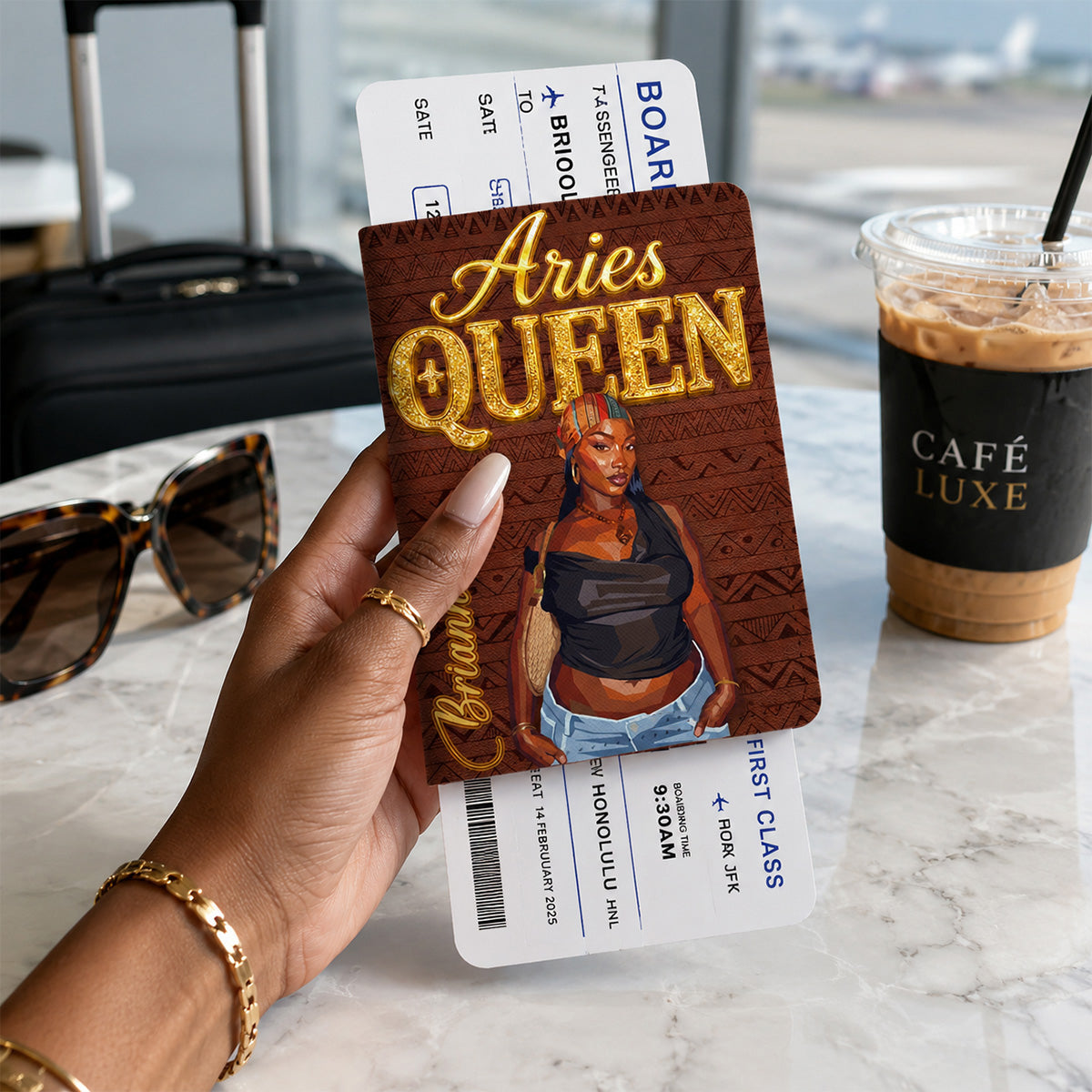 Zodiac Queen - Personalized Passport Cover