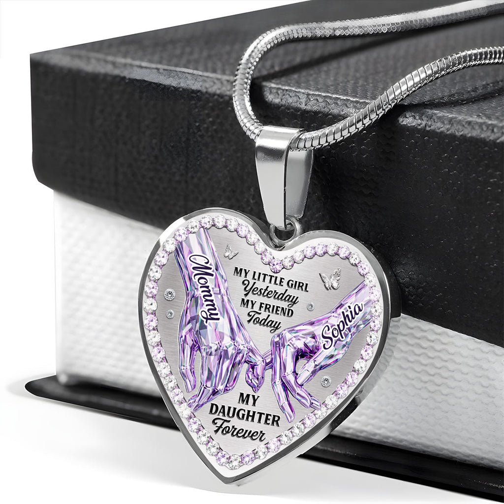 My Daughter Forever - Personalized Heart Necklace