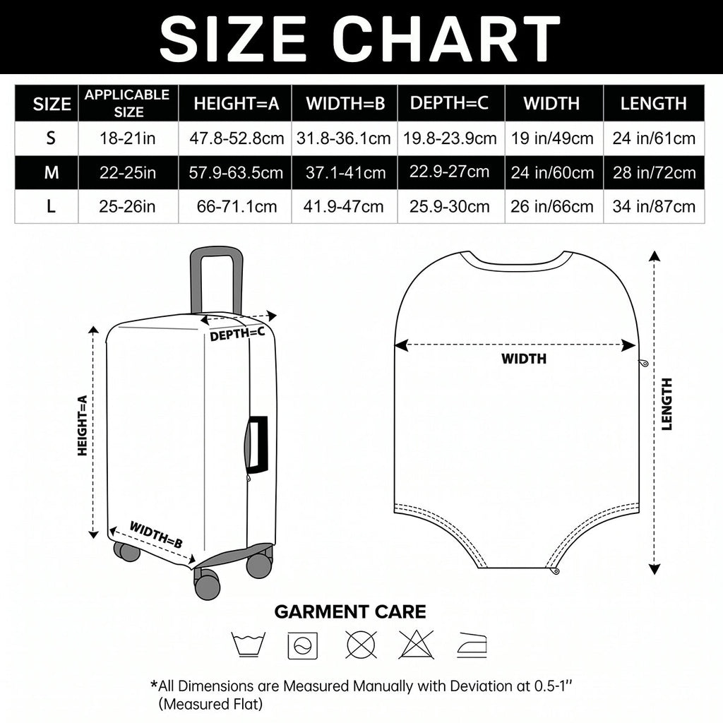 A Beautiful Queen - Personalized Luggage Cover