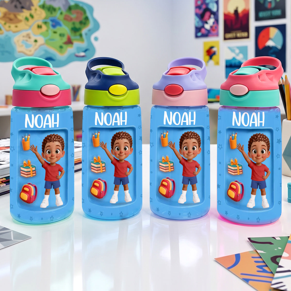 Tiny But Bright Back To School Gifts For Kids  - Personalized Kid Water Bottle