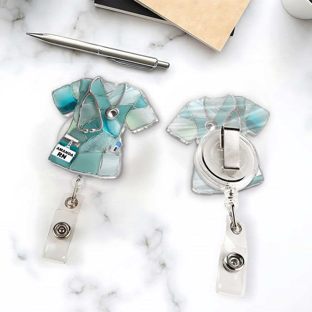 I'm A Nurse - Personalized Acrylic Badge Reel