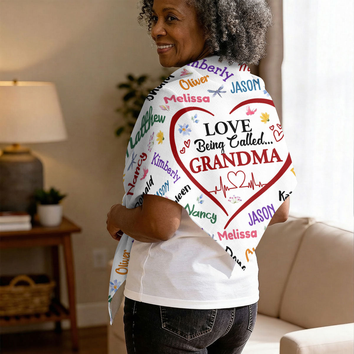 Love Being Called Grandma - Personalized Shawl Wrap
