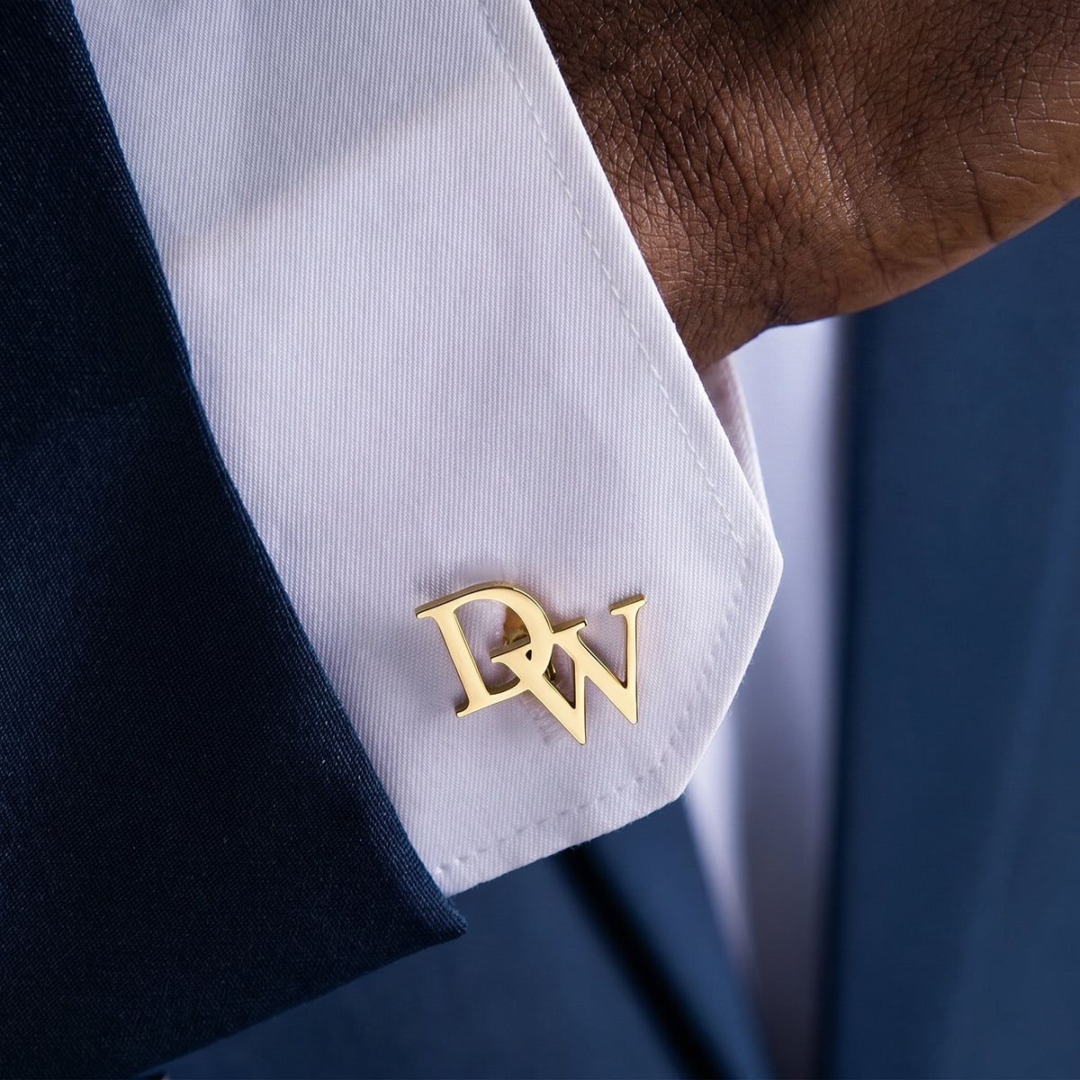 Custom Name Cufflinks, Gift For Grandpa, Dad, Husband, Son - Personalized Men's Cufflinks