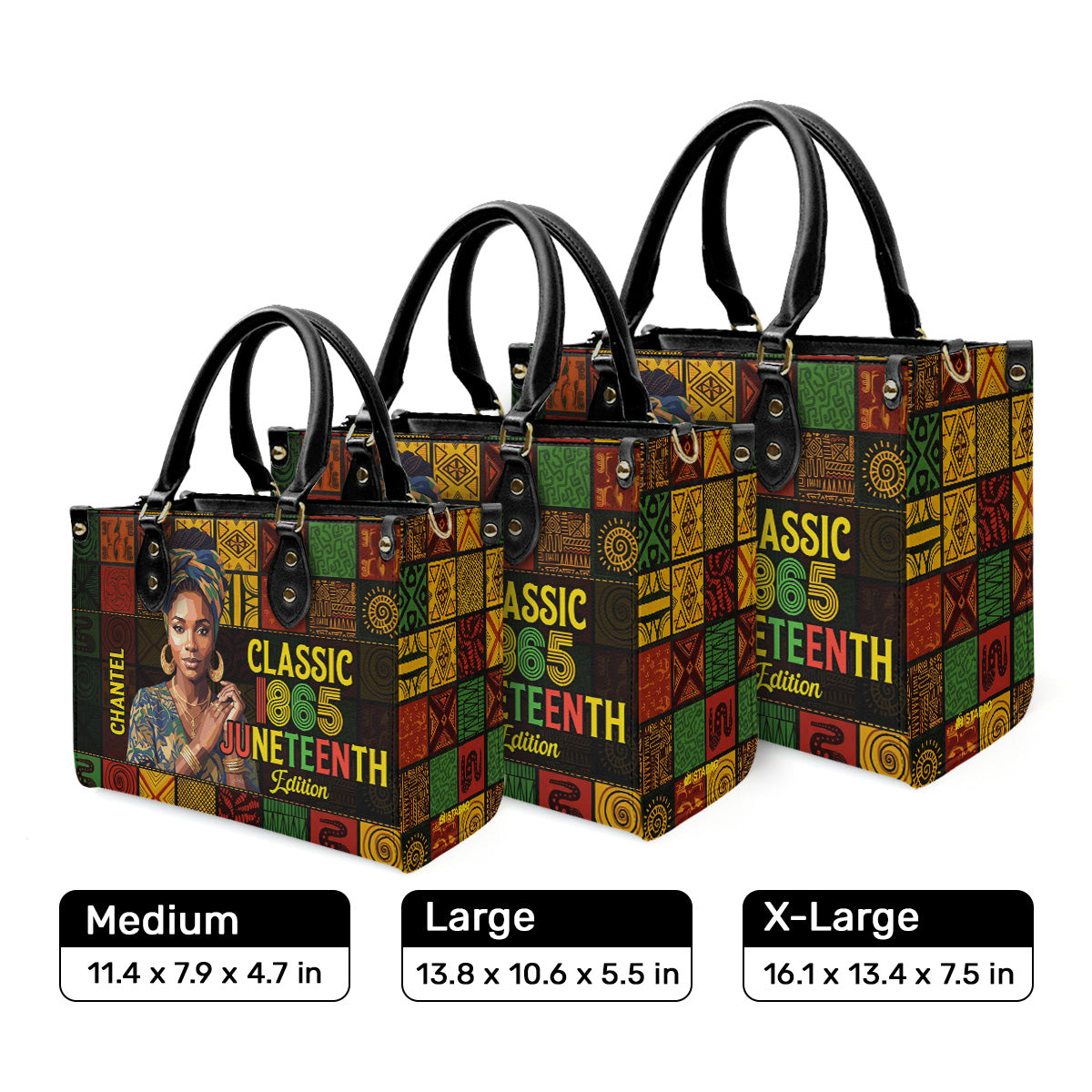 Classic Legacy Juneteenth Edition - Personalized Leather Handbag