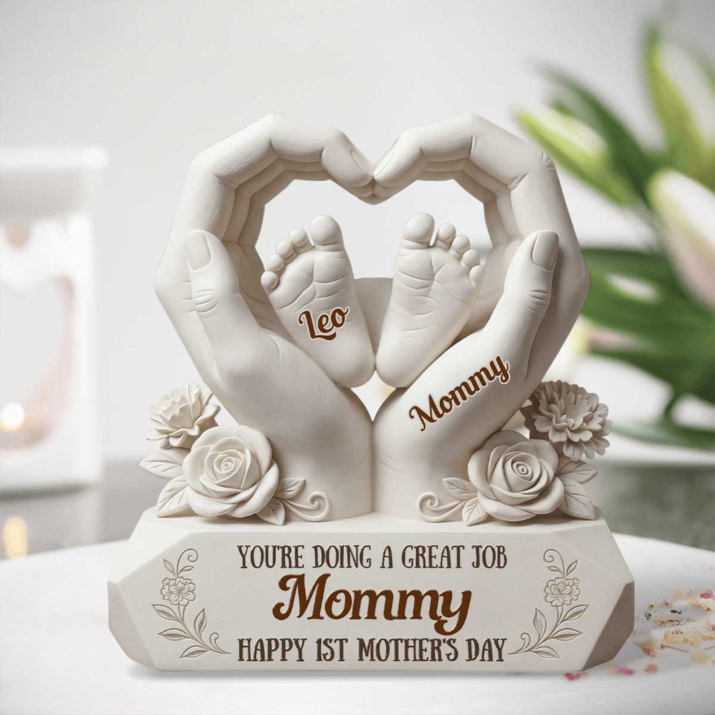 Happy 1st Mother's Day - Personalized Custom Shaped Acrylic Plaque