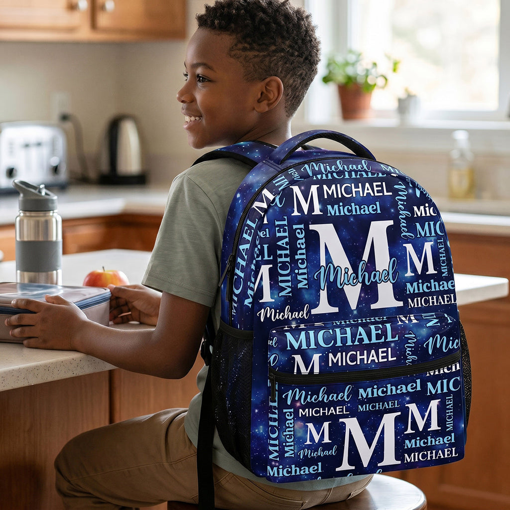Custom Name Alphabet - Personalized Backpack