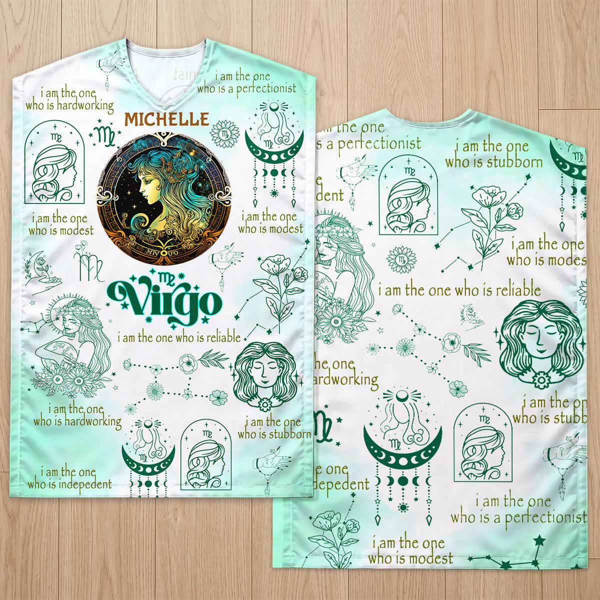 12 Zodiac Signs - Personalized Kaftan Dress