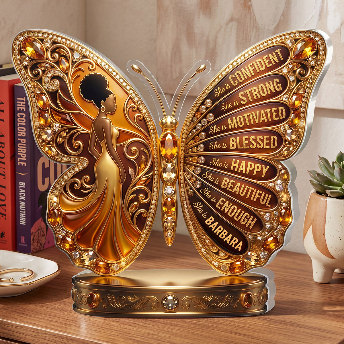 She Is Blessed - Personalized Custom Shaped Acrylic Plaque