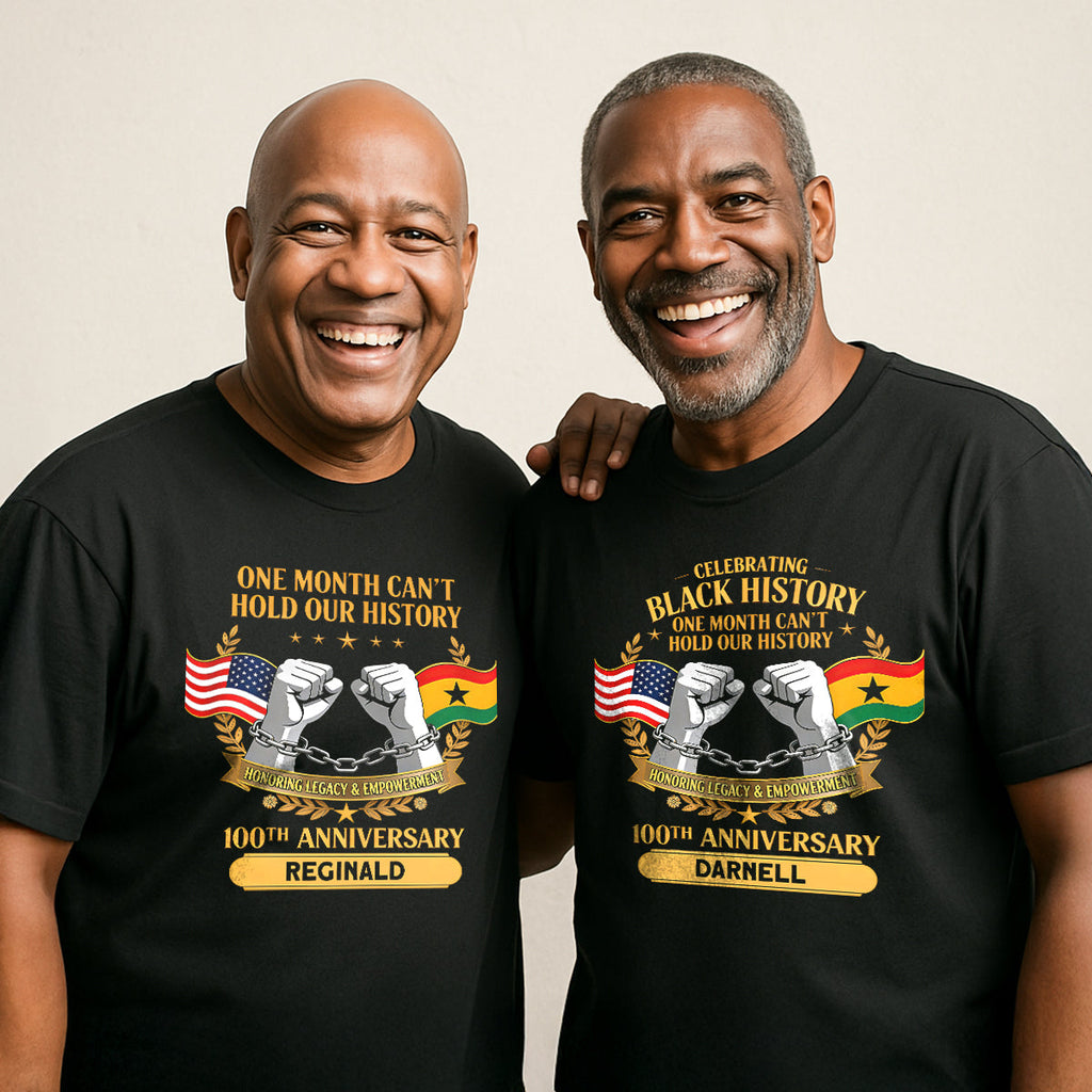 Black History Month - Personalized 2D Unisex T-shirt