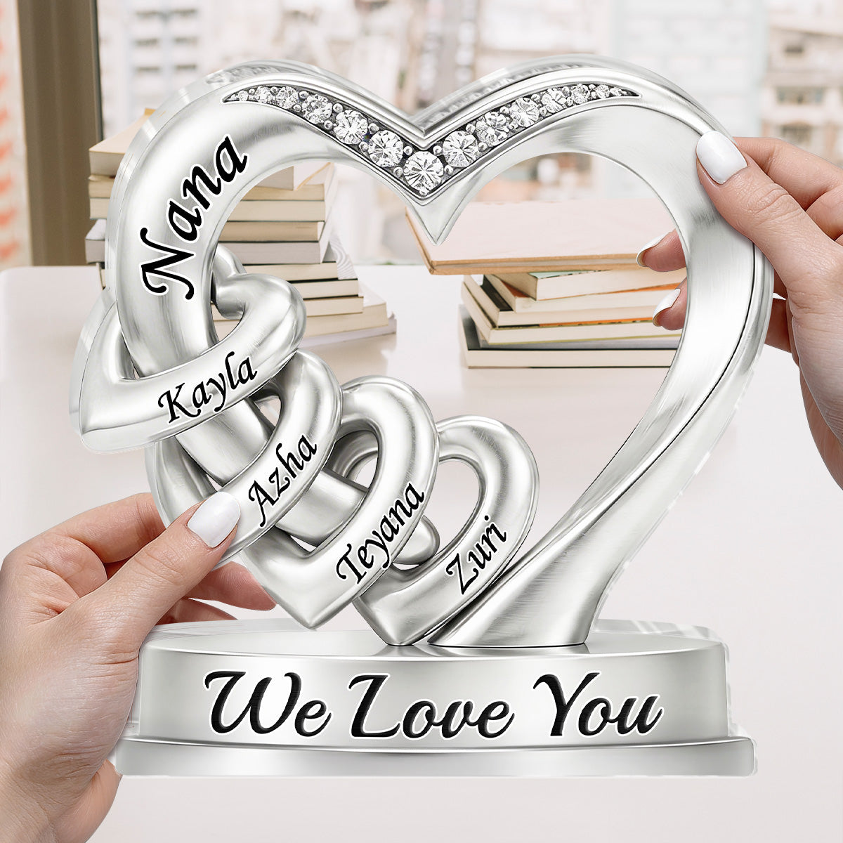 Nana's Heart - Personalized Custom Shaped Acrylic Plaque