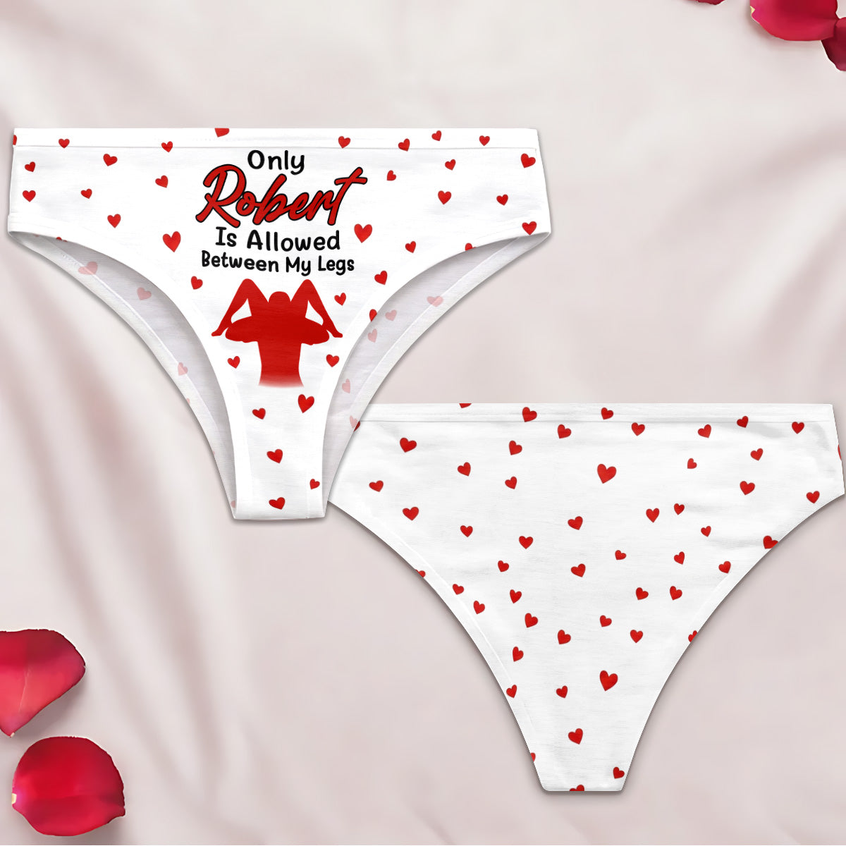 Only You Are Allowed Between My Legs - Personalized Women's Low-waisted Brief