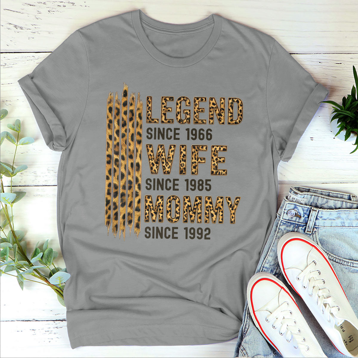 Legend Wife Mom Grandma - Personalized 2D Unisex T-shirt