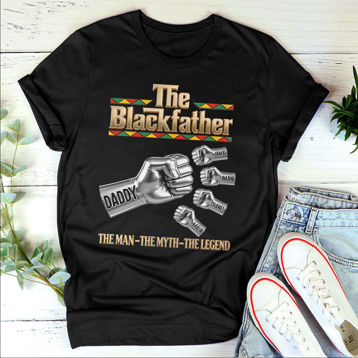 The Blackfather  - Personalized 2D Unisex T-shirt