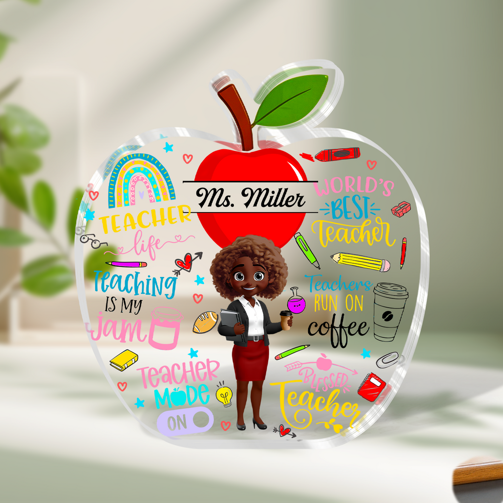 Teacher - Personalized Custom Shaped Acrylic Plaque