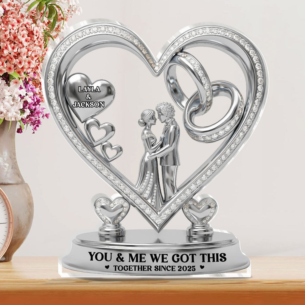 From Our First Kiss Till Our Last Breath Ver 2 - Personalized Custom Shaped Acrylic Plaque