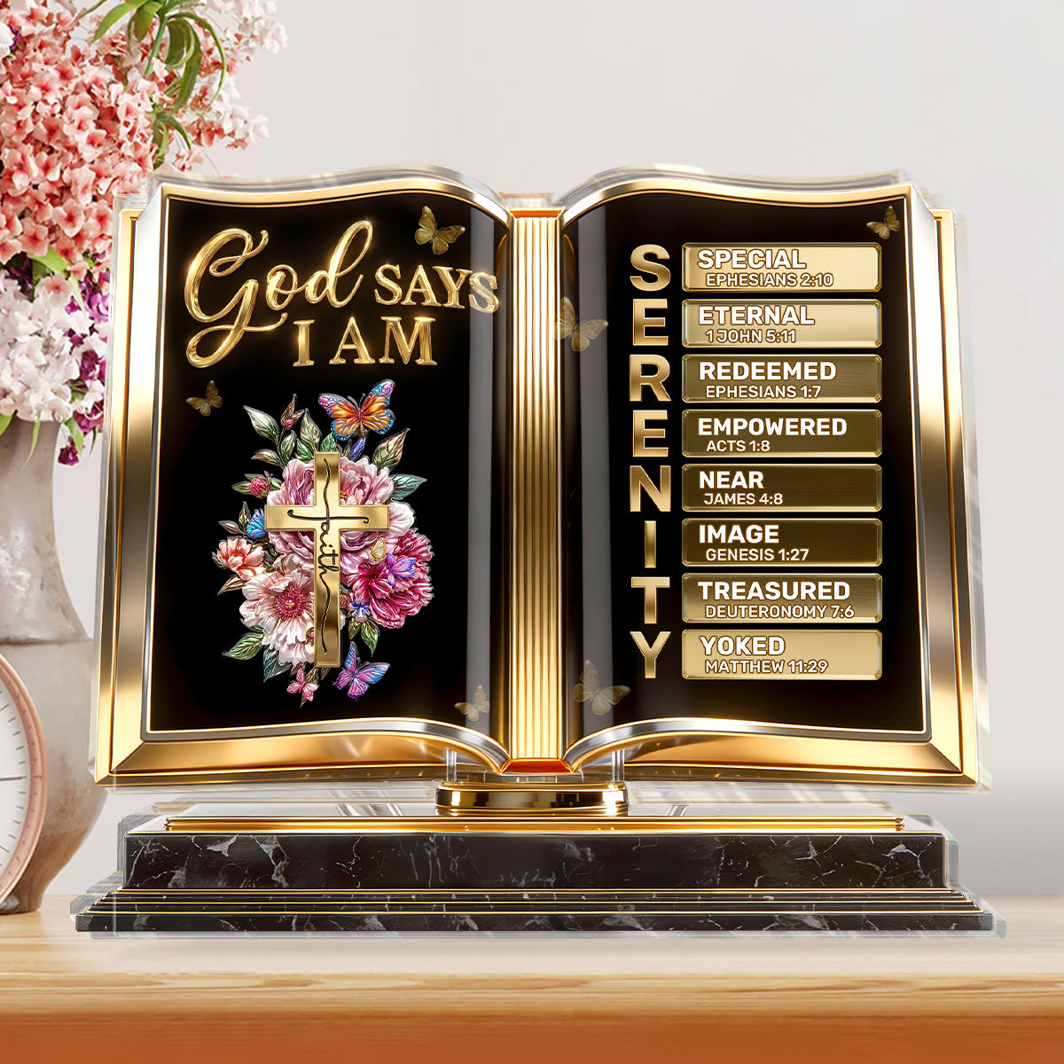 God Says I Am - Personalized Custom Shaped Acrylic Plaque