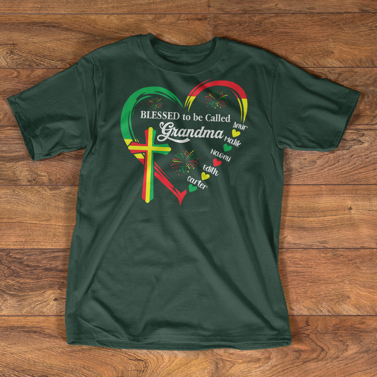 Blessed To Be Called Grandma - Personalized 2D Unisex T-shirt