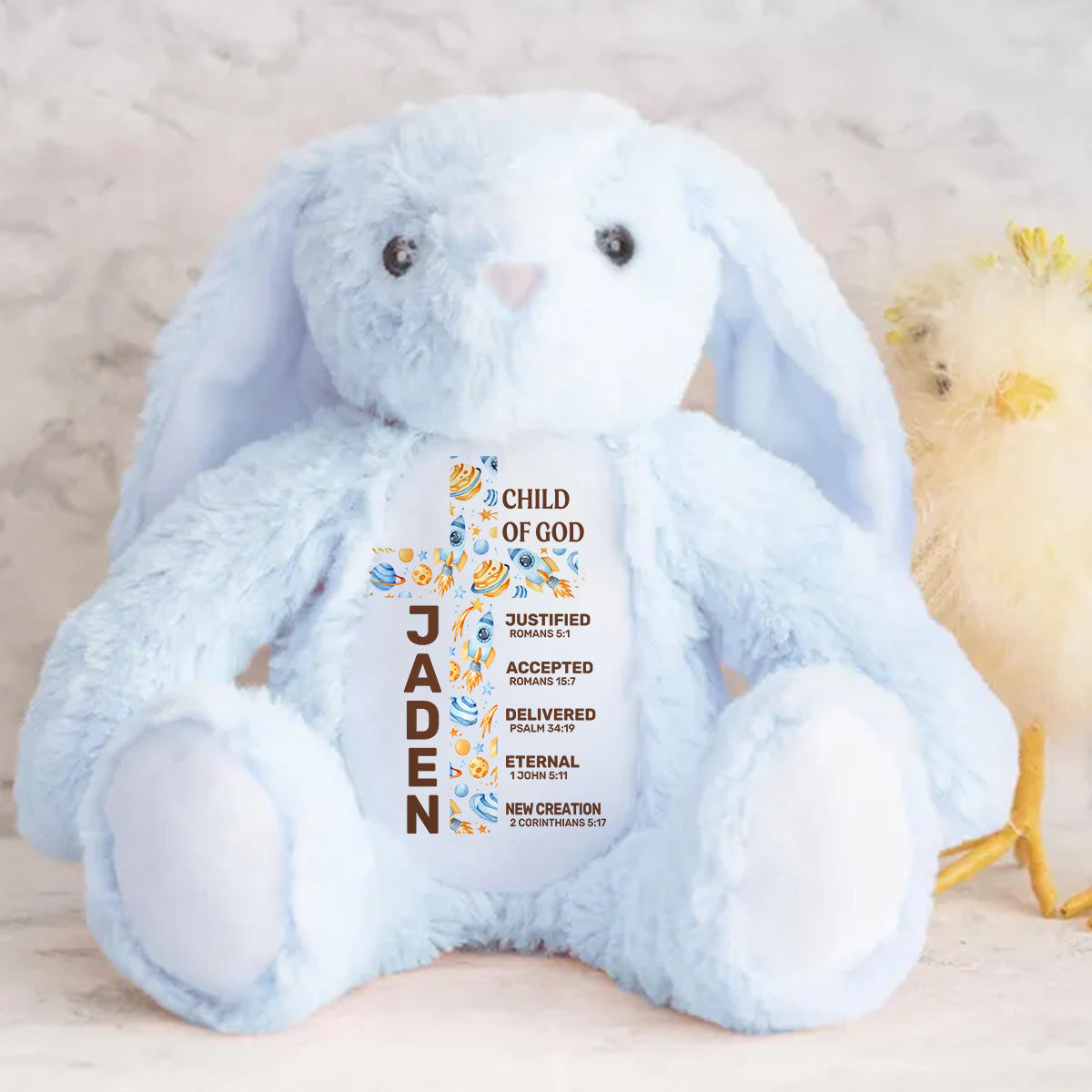 Child Of God - Personalized Stuffed Bunny