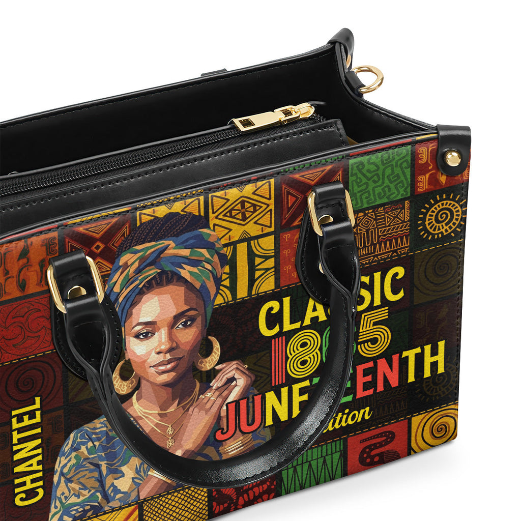 Classic Legacy Juneteenth Edition - Personalized Leather Handbag