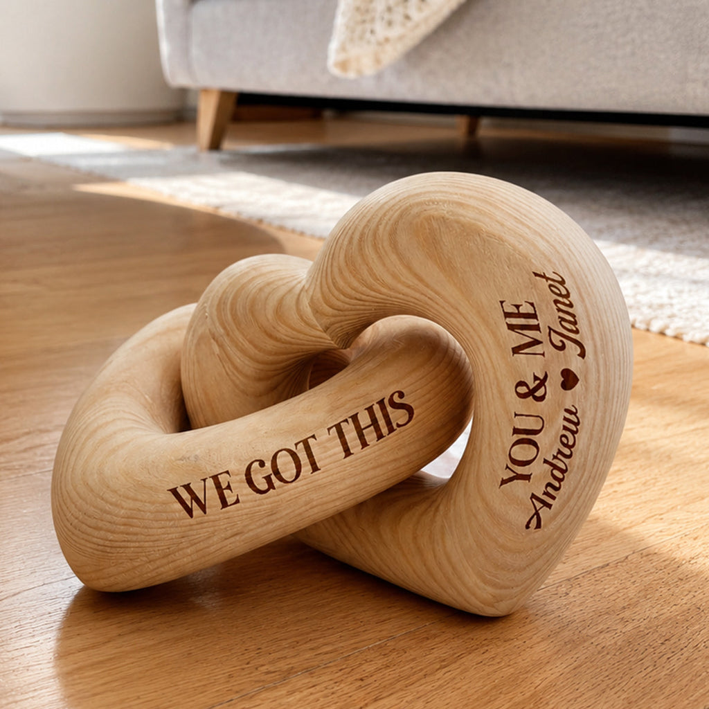 We've Got This - Personalized Interlocking Wooden Hearts
