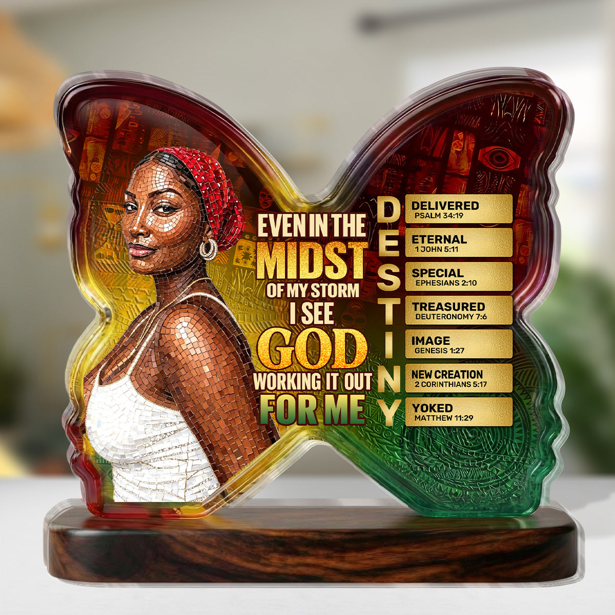 Custom Photo I See God Working It Out For Me - Personalized Custom Shaped Acrylic Plaque