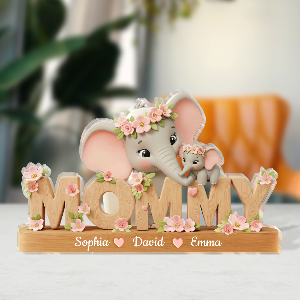 Best Mommy Ever - Personalized Custom Shaped Acrylic Plaque