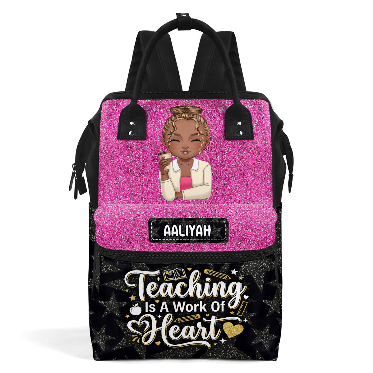 Teaching Is A Work Of Heart - Personalized Duckbilled Backpack