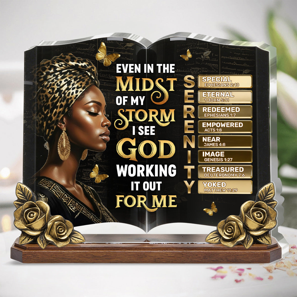 I See God Working It Out For Me - Personalized Custom Shaped Acrylic Plaque