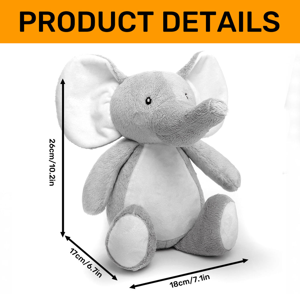 I Am - Personalized Stuffed Elephant