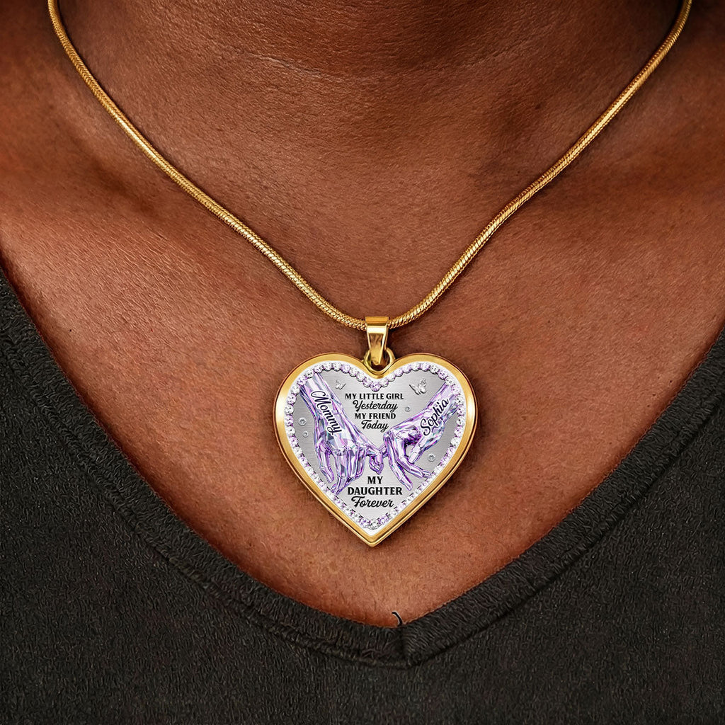 My Daughter Forever - Personalized Heart Necklace