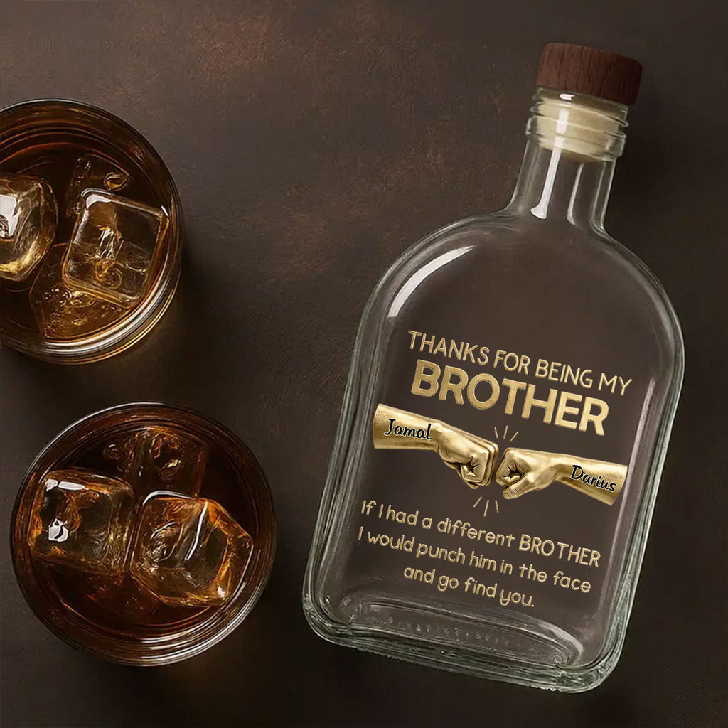 Being My Brother And Sister - Personalized Whiskey Bottle