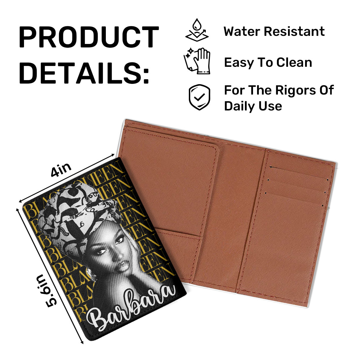 I Am A Black Queen - Personalized Passport Cover