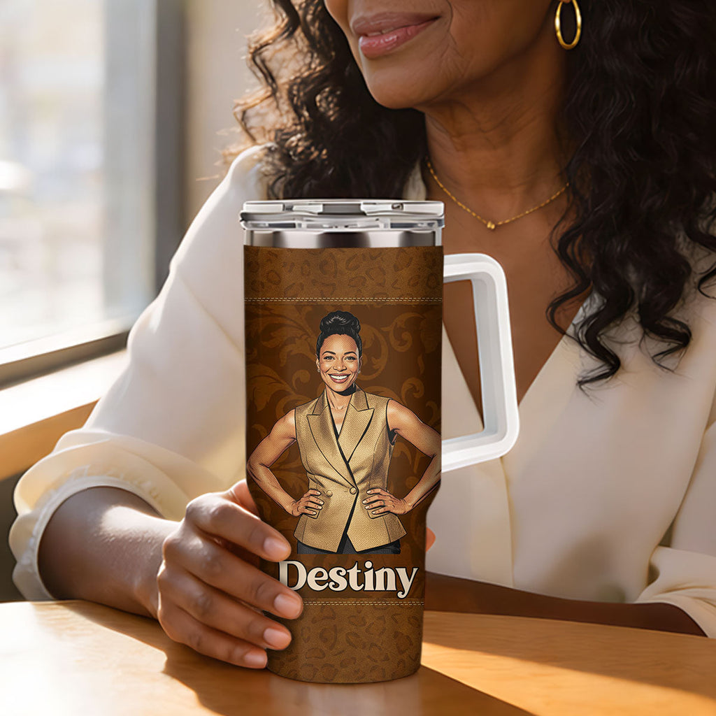 Dripped In Faith Walking In God's Plan - Personalized Stainless Steel Tumbler