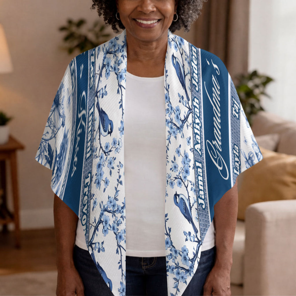 Grandma's Kisses - Personalized Shawl Wrap