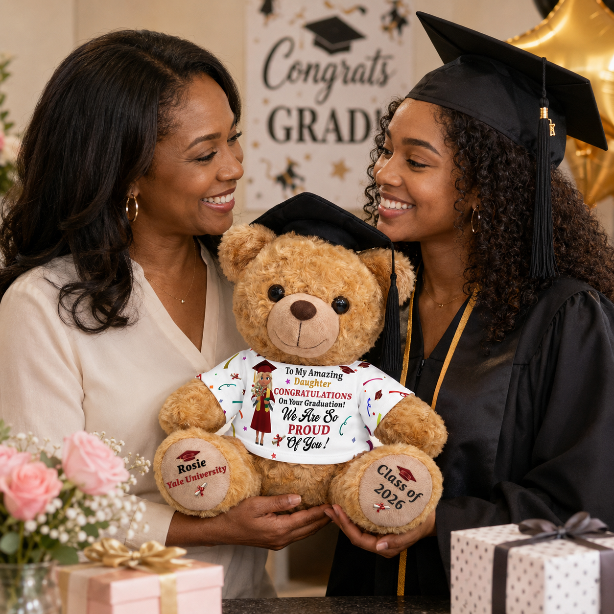 Congratulations On Your Graduation  - Personalized Graduation Bear With Card