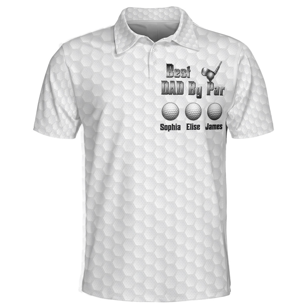Father's Day Gifts, Best Dad By Par, Best Grandpa By Par - Personalized Polo Shirt