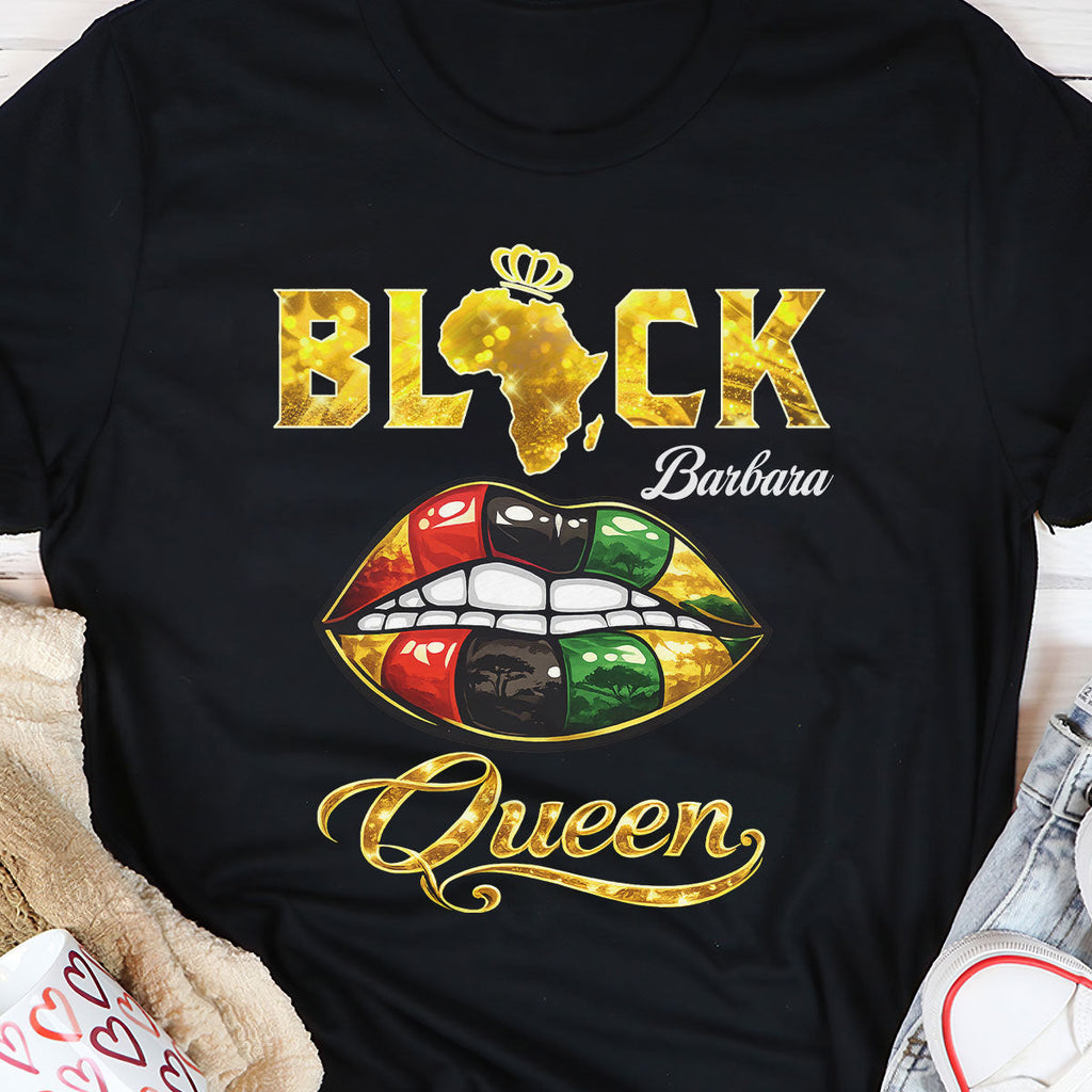 I Am A Black Queen - Personalized 2D Unisex T-shirt
