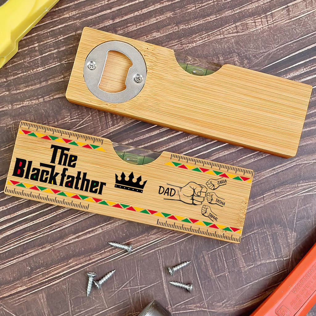 The Blackfather - Personalized Wooden Spirit Level Bottle Opener