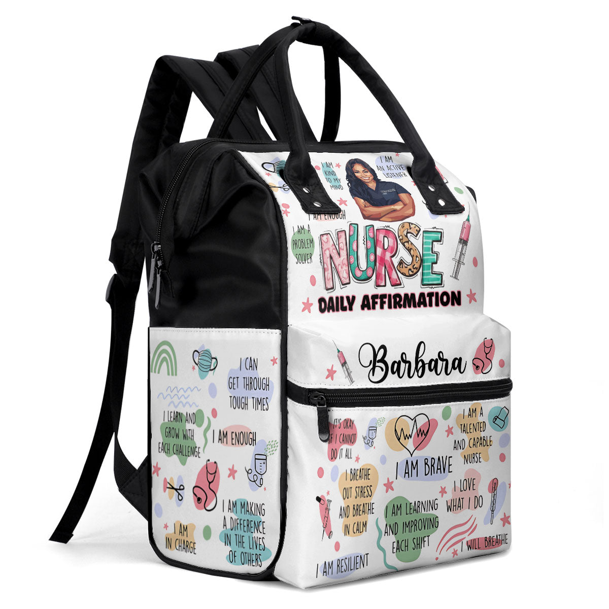 Nurse Daily Affirmation - Personalized Duckbilled Backpack