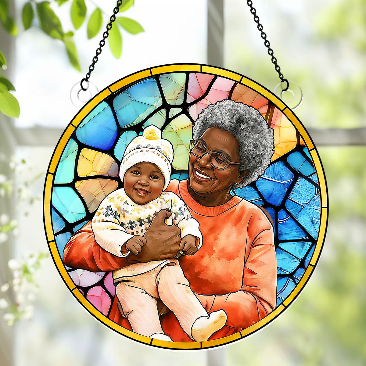 Family Custom Photo - Personalized Acrylic Suncatcher