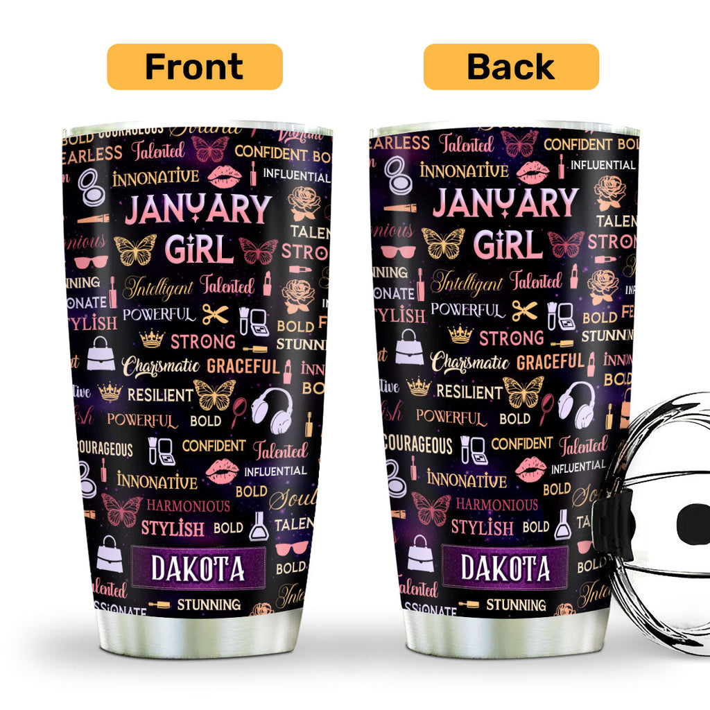 Month Girl - Personalized Stainless Steel Tumbler