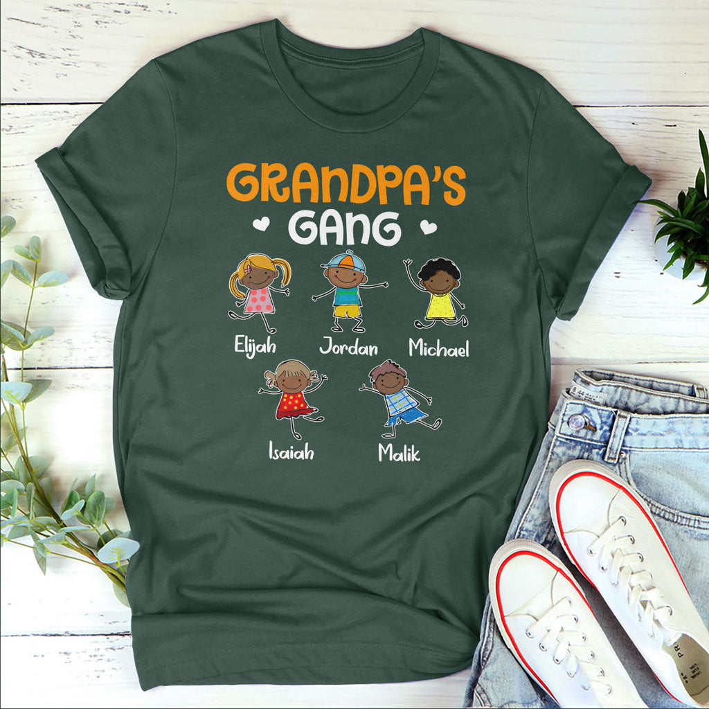 Grandpa's Gang - Personalized 2D Unisex T-shirt